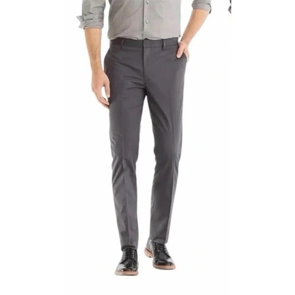 Pantalon Chino J.Crew Bedford – Coupe Droite, Devant Plat, Kaki Beige Taille 30x30, Occasion Très Bon état